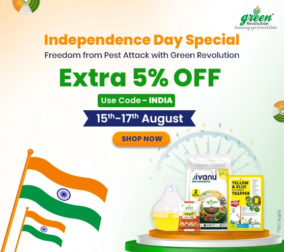 Coming Soon – Green Revolution, Independence Day Offer Extra 5% Off 