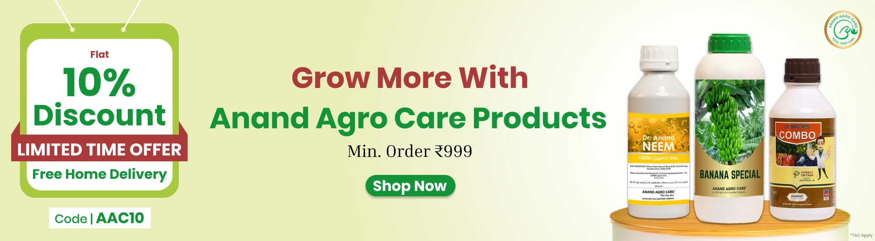 Anand Agrocare – 10% Off on Orders Above ?1000