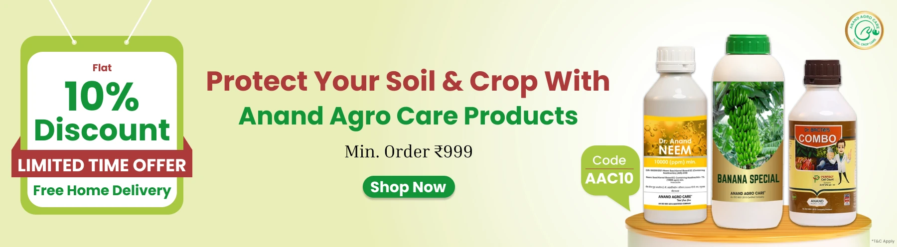 Anand Agrocare – 10% Off on Orders Above ?1000