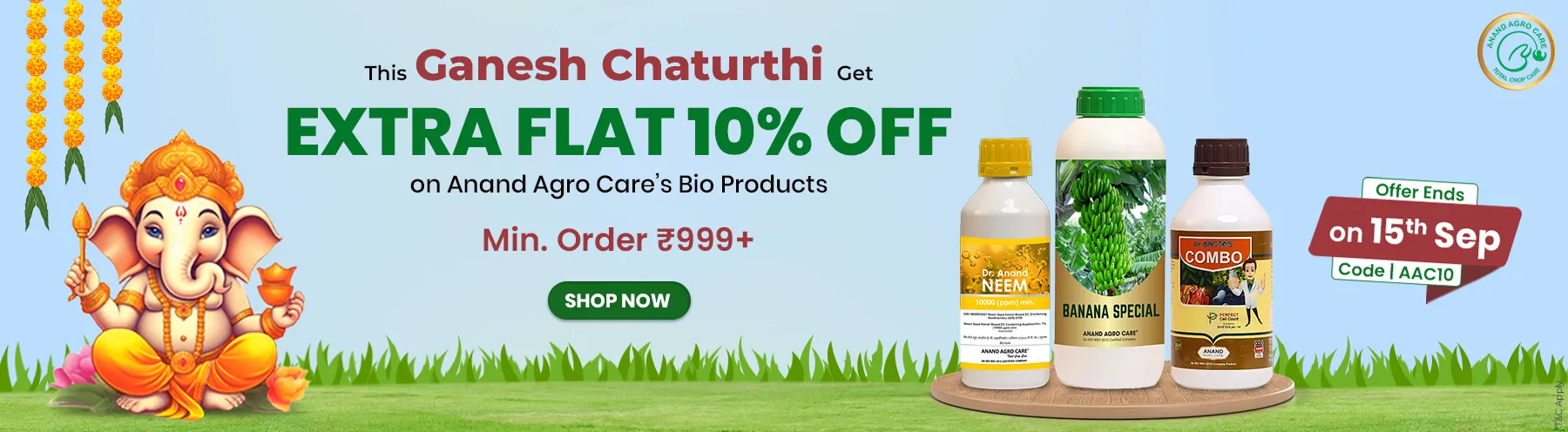 Anand Agrocare – 10% Off on Orders Above ?1000