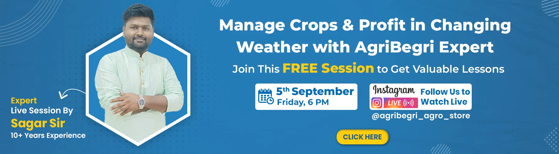 Live Session with Sagar Sir – Crops & Profit in Weather Change