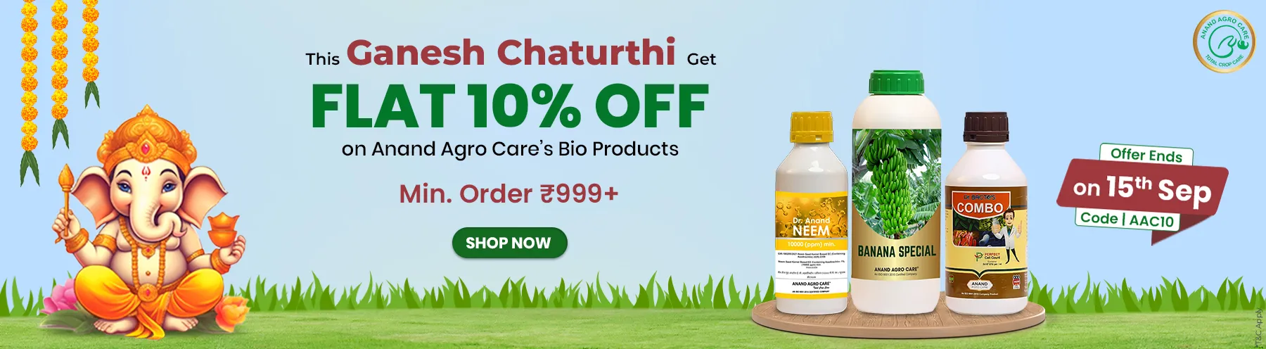 Anand Agrocare – 10% Off on Orders Above ?1000