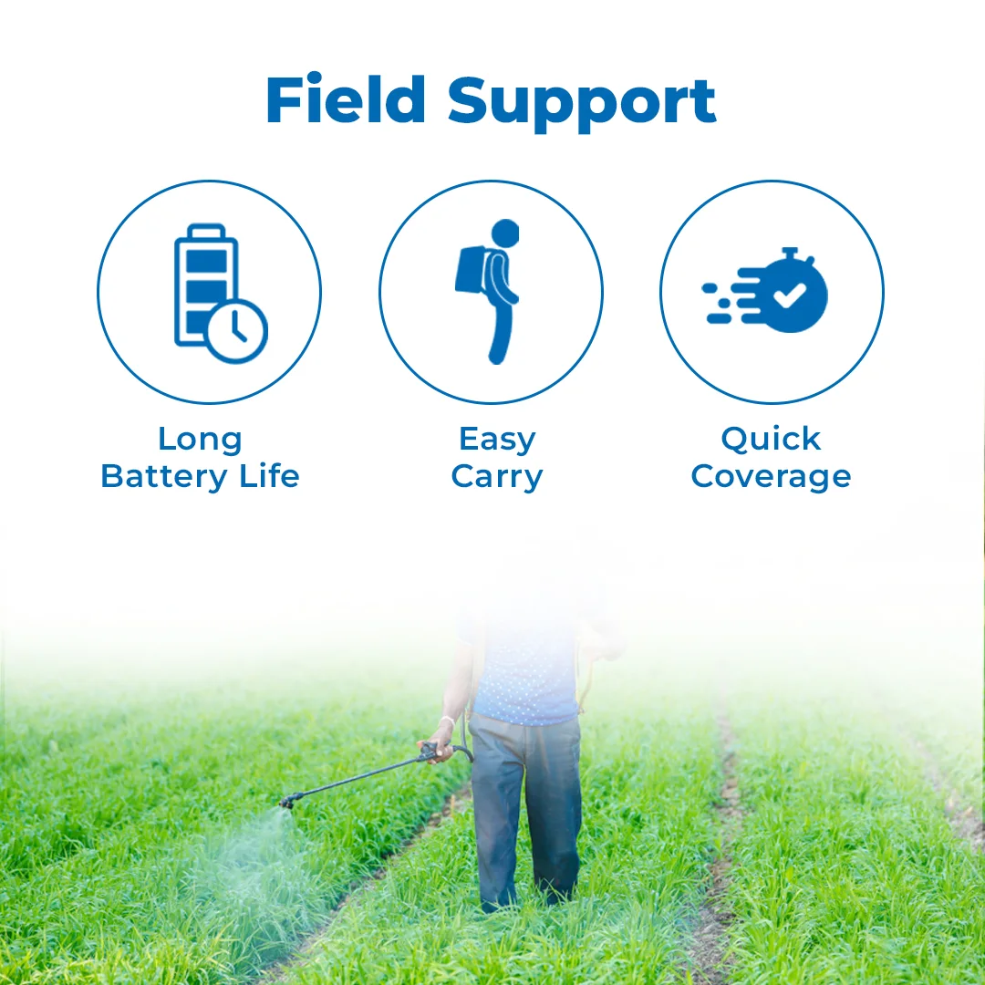 Pad Corp Li-Ion Lithium Battery Sprayer 12 Volt x 14 Amp, 1 Year Battery Warranty, Light Weight, 4.5 LPM Copper Motor, 16 Ltr Tank, Digital Volt Meter - Image 3