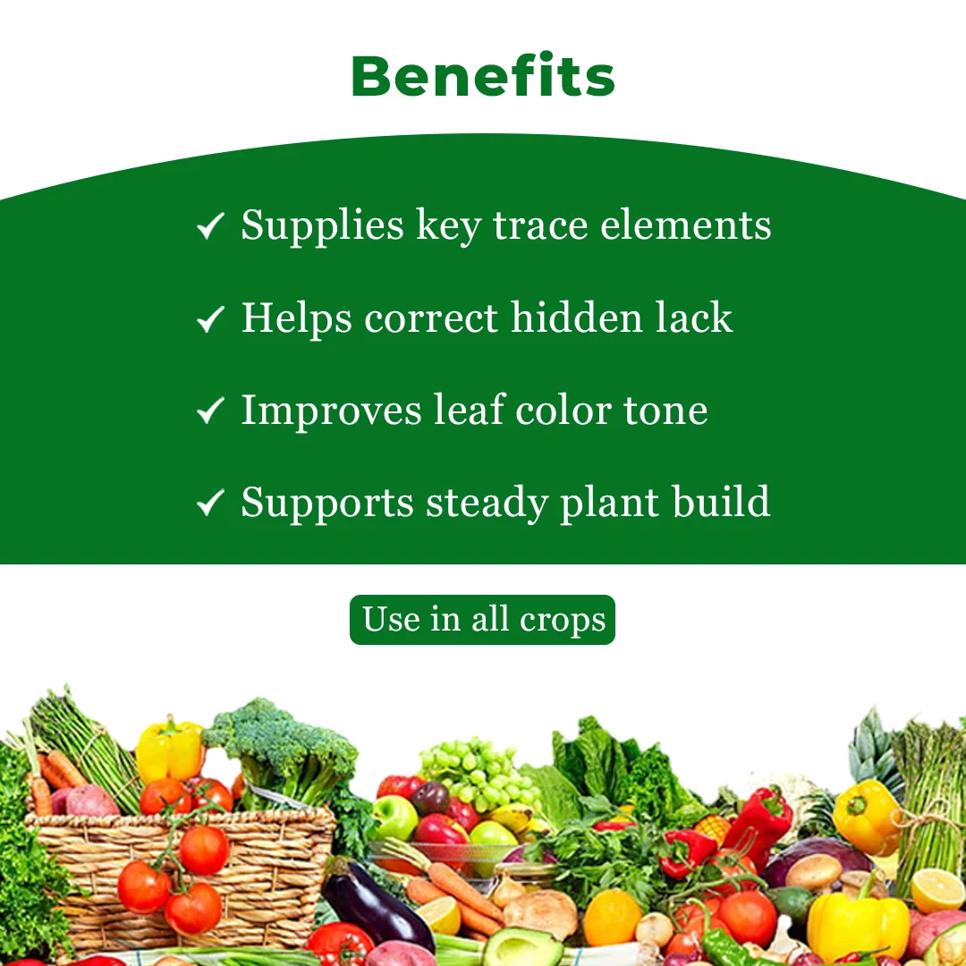 एग्रीवेंचर सर्व शक्ति प्लस मिक्स माइक्रो न्यूट्रिएंट (ग्रेड 4), 100% आयातित पानी में घुलनशील बूंद से सिंचाई उर्वरक, सभी सब्जियों और फलों के लिए उपयोग - Image 4