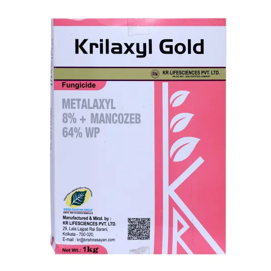 Krishi Rasayan Krilaxyl Gold Metalaxyl 8% + Mancozeb 64% WP Fungicide for Major Crop Diseases