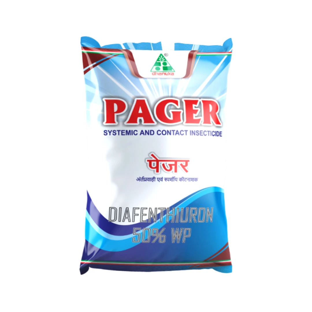 Dhanuka Pager Diafenthiuron 50% WP Insecticide, Broad Spectrum, Effective For Whiteflies, Aphids, Thrips, Jassids, Mites and Other Sucking Pests