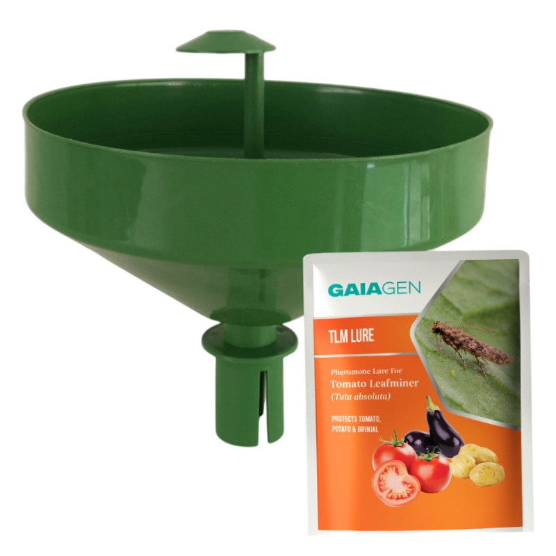 Gaiagen Pheromone Lure For Tomato Leafminer Tuta Absoluta And Insect Water Trap 1.6L, IMO Certified.