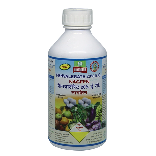 Multiplex Nagfen Fenvalerate 20% EC Insecticide, Effective Control Against Aphids, Boll Worms & More