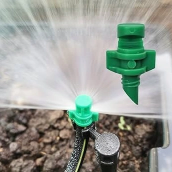 Rain 5 Microirrigatori Vari Jet 180° – Raggio Regolabile Da 0 A 3 Mt, Portata Fino A 98 L/h, Ideali Per Aiuole E Giardini – Gocciolatoi Regolabili
