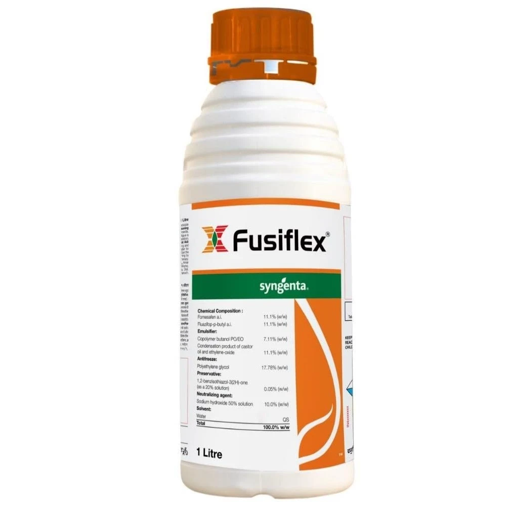Syngenta Fusiflex Fomesafen 11.1 % + Fluazifop-p-butyl 11.1 % SL Herbicide, Effective Weed Control In Crop