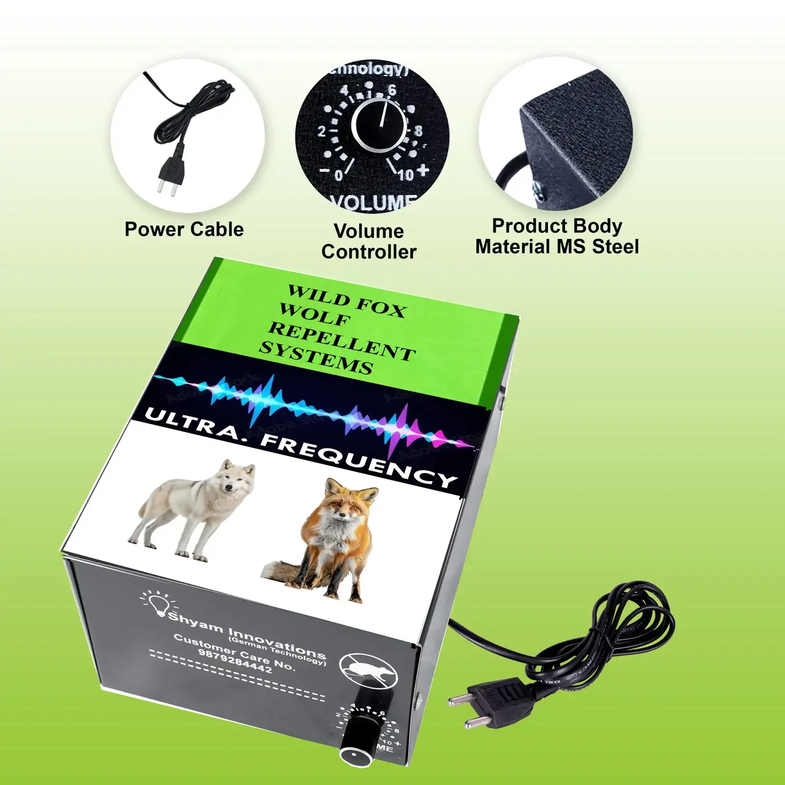 Shyam Ultrasonic Wolf Repellent System For Farms Fields And Outdoor Areas  - Image 2