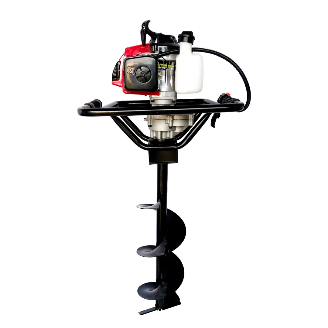 Fenton Krishi FEA-63 2-Stroke 63CC Earth Auger, Petrol Engine With 8 Inchs Bits For Plantation Fuel Grass Trimmer (Manual Feed) - Image 3