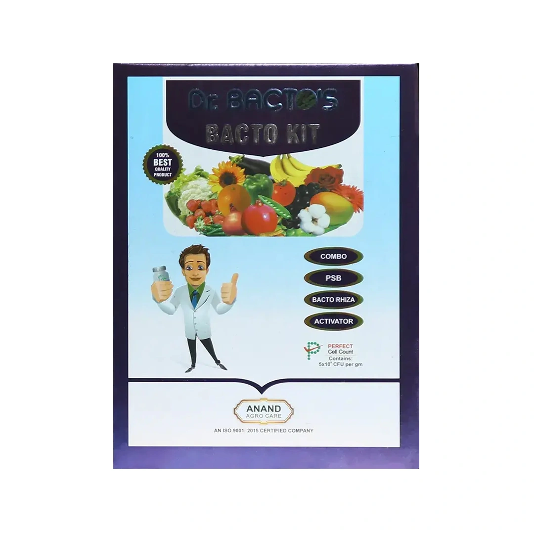 Dr. Bacto\'s Bacto Kit, Bio Fertilizer kit Contains NPK Consortia, PSB, Bactorhiza And Activator-Food Kit (Each 200 Grams)