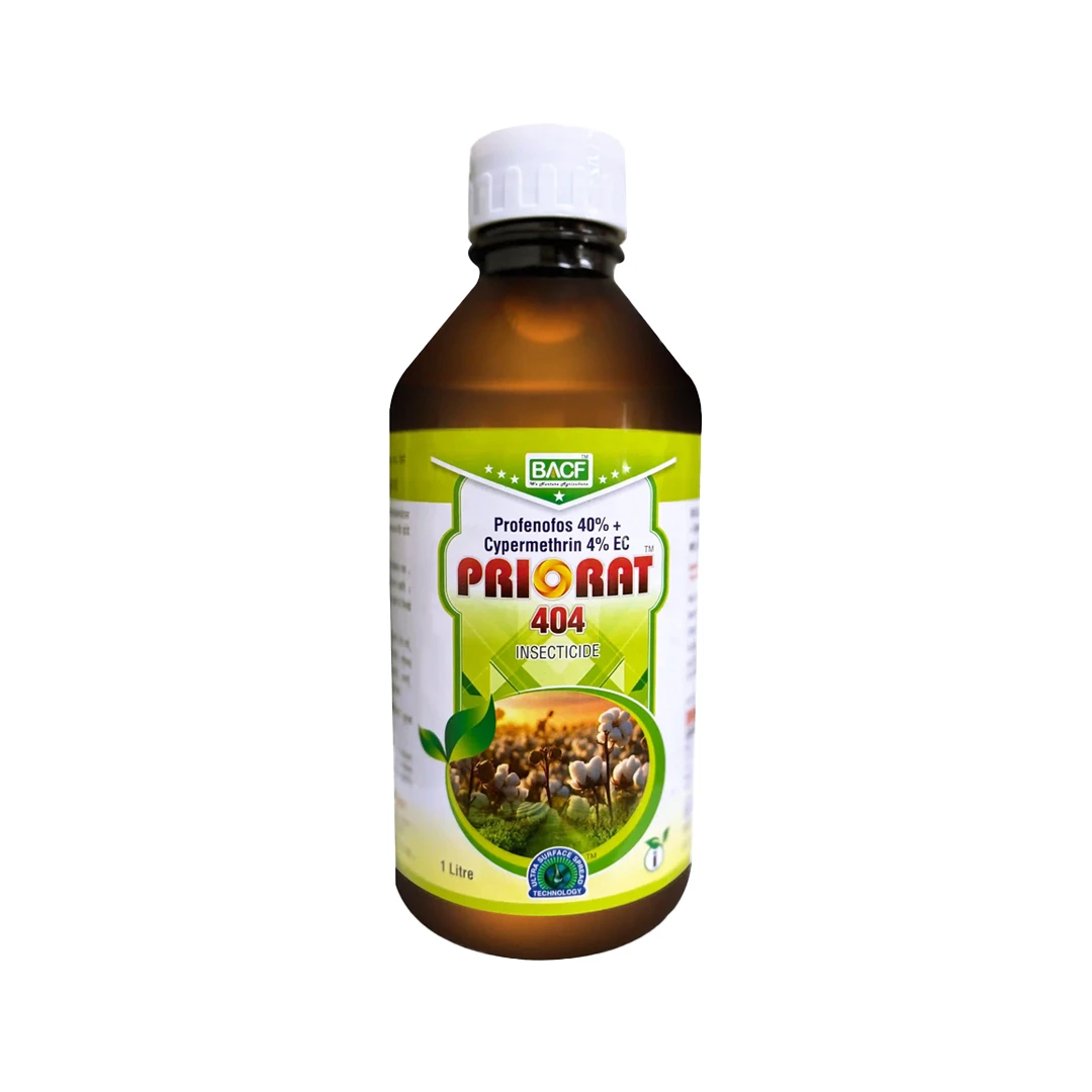BACF Priorat 404 Profenofos 40% + Cypermethrin 4% EC Insecticide, Effective Against Caterpillars, Aphids and Mites