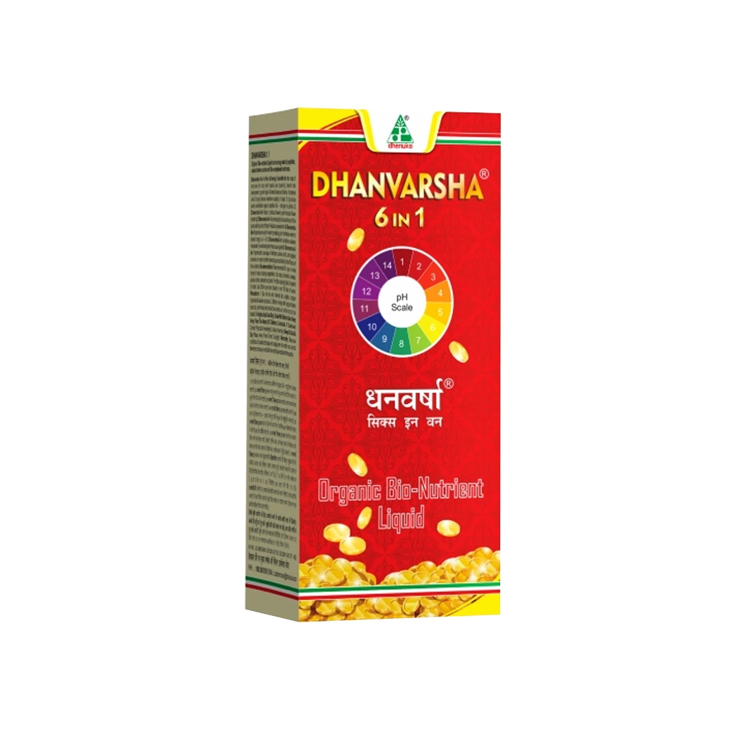 Dhanuka Dhanvarsha 6 In 1 Contains Natural Pepticide, Amino Acids and Nutrient, Organic Bio-Stimulant, Plant Growth Promoter, And Root Boost