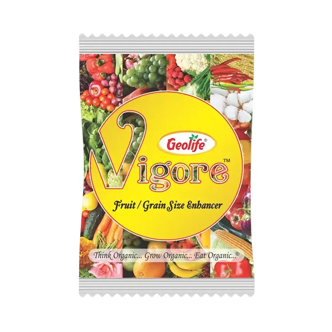 Geolife Vigore Fruit Size Enhancer, Organic Yield Enhancer For All Crops. Complete Plant Development From Root to Shoot.