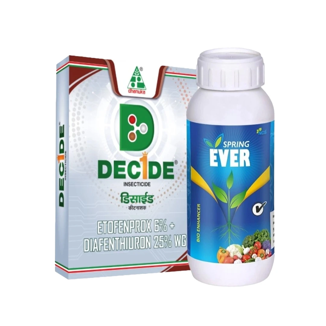 AgriBegri Special Combo (Dhanuka Decide 500 Gm + NCS Spring Ever 1 Ltr) Efficient For Sucking Pests And Plant Growth Promoter