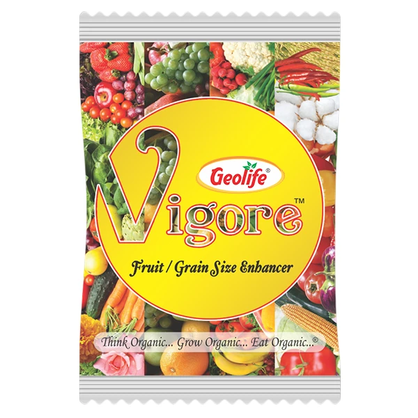 Geolife Vigore Fruit Size Enhancer, Organic Yield Enhancer For All Crops. Complete Plant Development From Root to Shoot.