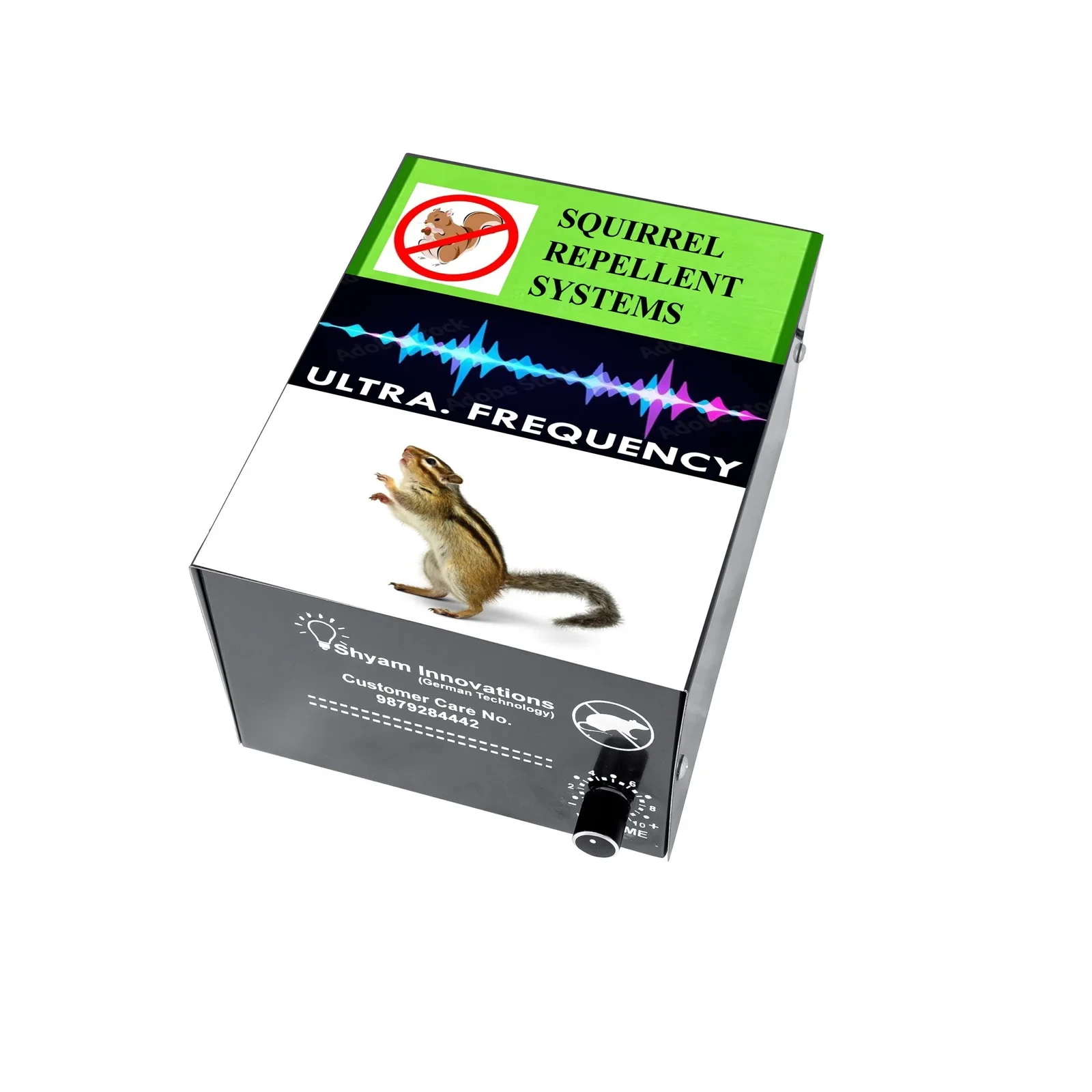 Shyam Ultrasonic Squirrel Repellent System For Home, Office, Mall, Mini Mart, And Hotel
