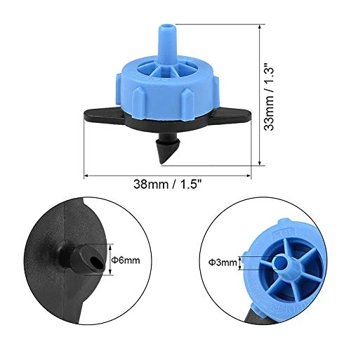 Vasudha Irrigation Adjustable Blue Dripper 8 LPH