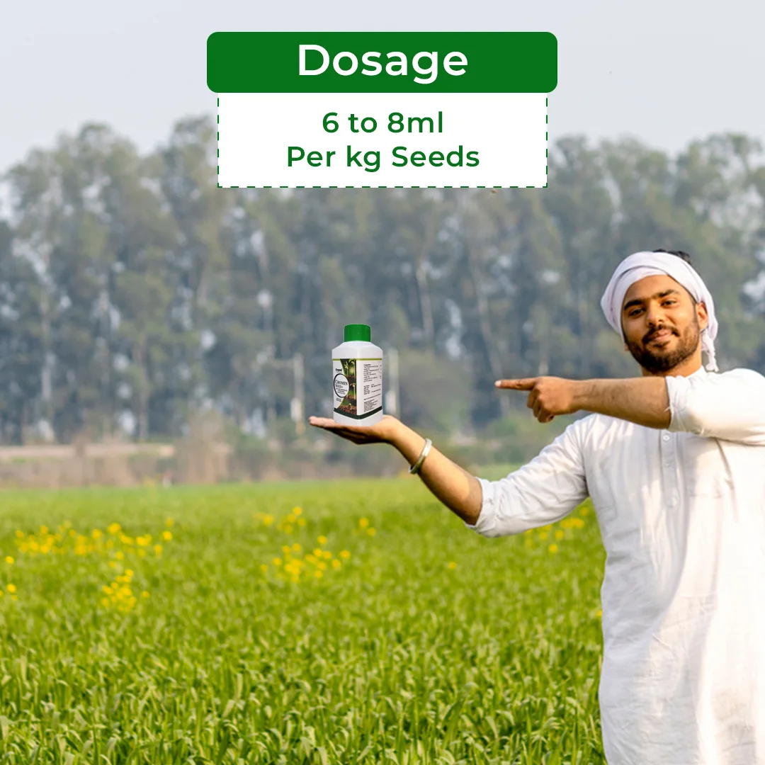 क्रोमिन सीड+ जिंकेटेड फॉस्फेट सस्पेंशन (एनपीके 00:14:00, Zn-17.5%) फसल की शुरुआती वृद्धि के लिए प्रभावी पोषक तत्व इनपुट प्रदान करता है। - Image 5