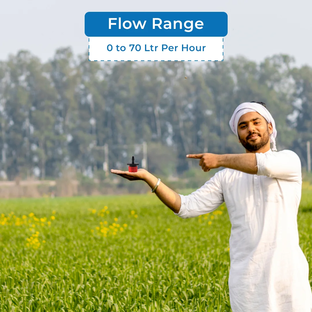 सिद्धि एडजस्टेबल ड्रिपर्स स्प्रिंकलर एमिटर, थ्रेड व्यास: 0.25 इंच. प्लास्टिक मटेरियल. - Image 5