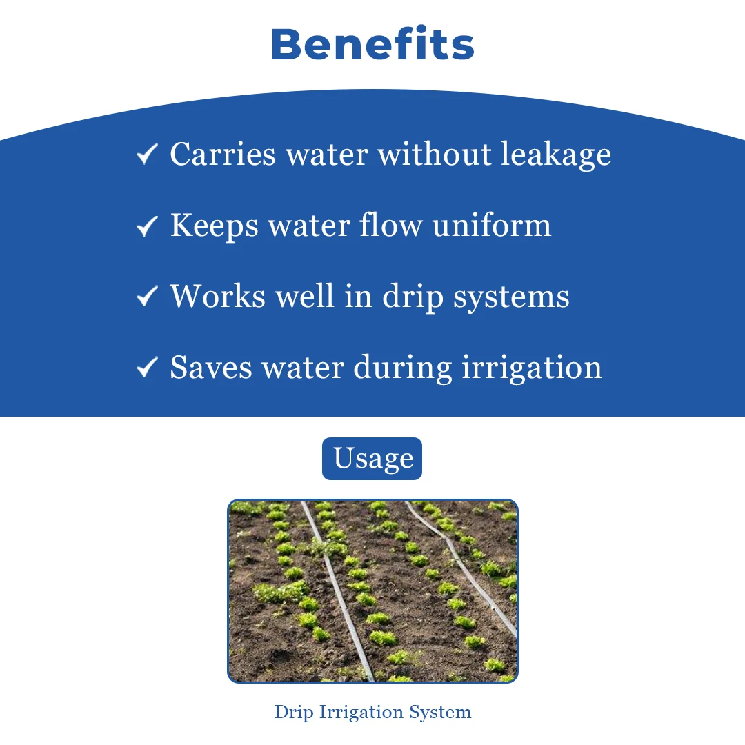 Siddhi Drip Irrigation Pipe 4mm (100 Meter Length) For Home Garden, Feeder Line Pipe. - Image 4