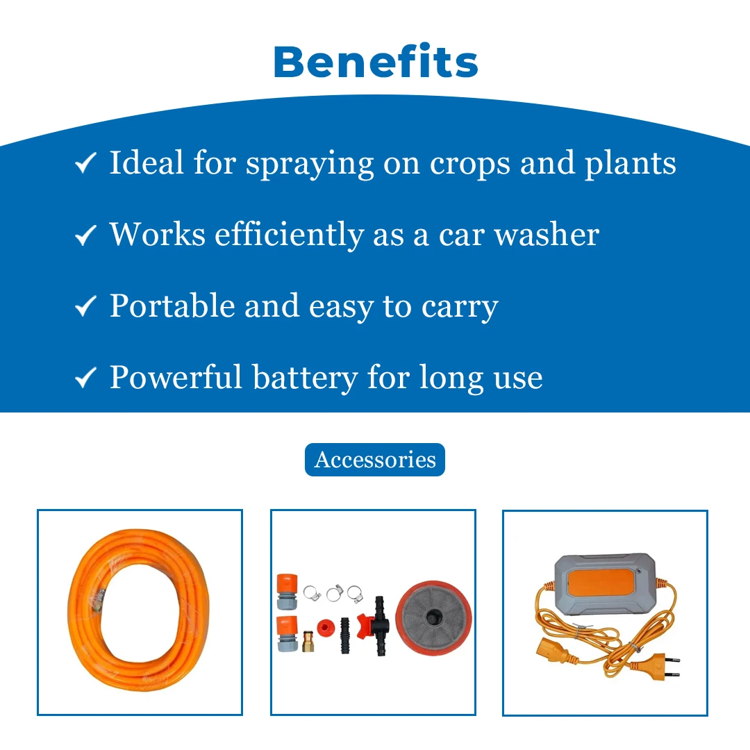Pad Corp Double Bull Portable Battery Sprayer - 12v 14Ah - Image 4