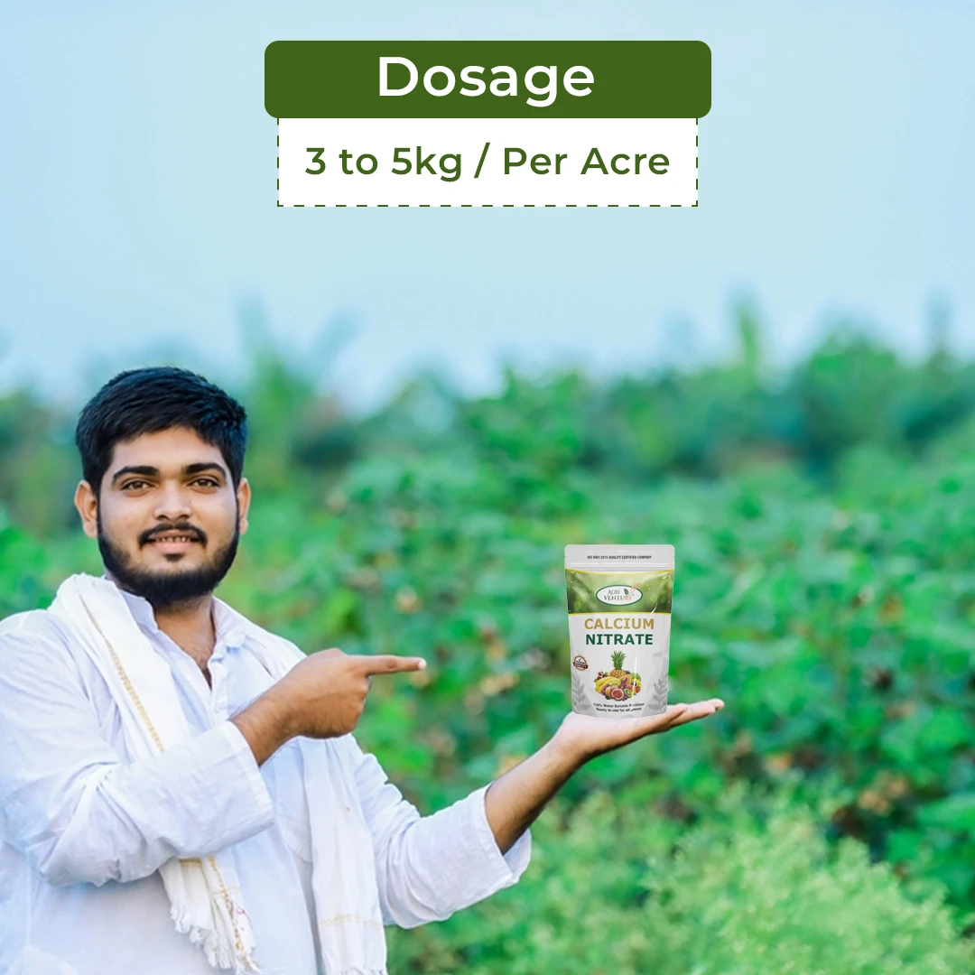 एग्रीवेंचर कैल्शियम नाइट्रेट 18.8% - 100% पानी में घुलनशील उर्वरक, फसल की गुणवत्ता और उपज बढ़ाता है। - Image 5