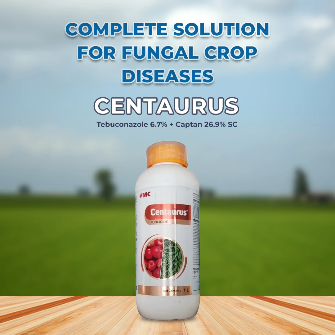 FMC Centaurus Tebuconazole 6.7% + Captan 26.9% SC Fungicide, Control Fungal Diseases for Multiple Crops - Image 2