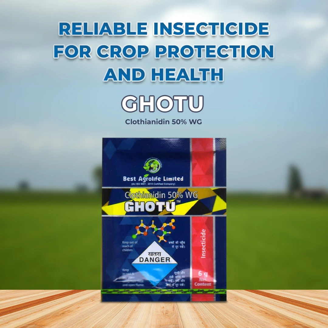 Best Agrolife Ghotu Clothianidin 50% WG Insecticide, Broad Spectrum Insecticide, Use For Grapes, Cotton, Sugarcane, Tea and Rice - Image 2