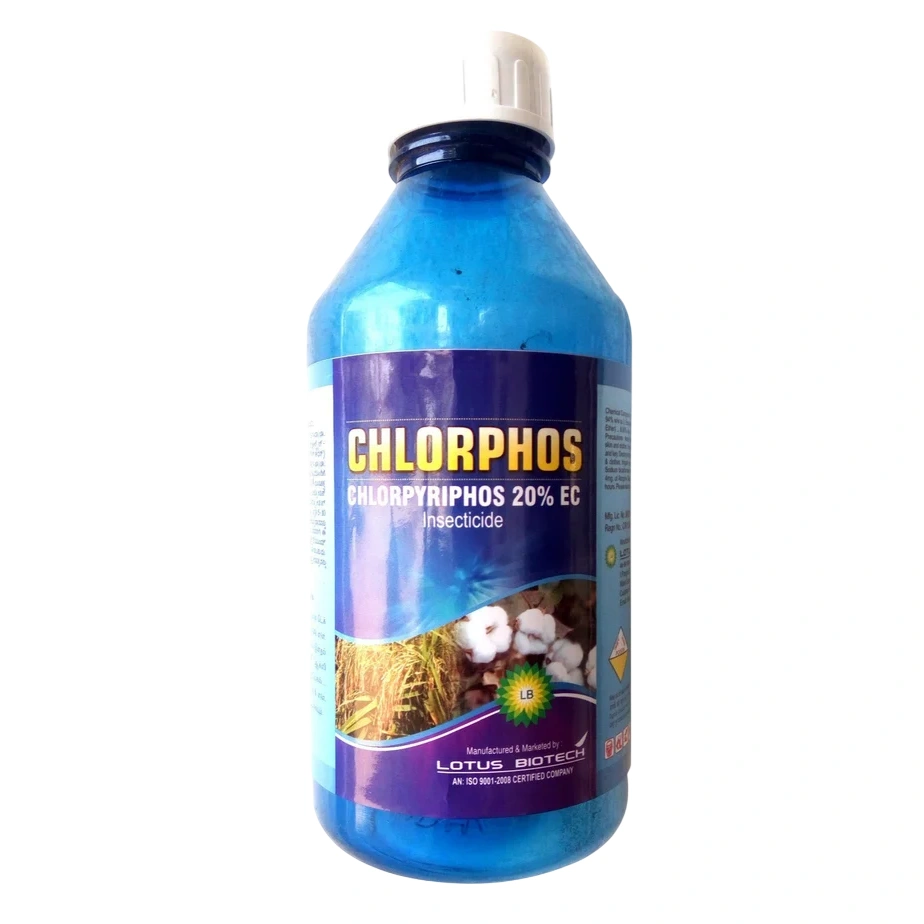 Lotus CHLORPHOS Chlorpyriphos 20% EC Insecticide, Controlling Soil And Foliage Pests Across A Wide Range Of Crops