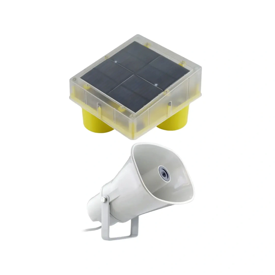 Radhe Agri Solar Smart Animal Repellent Light, Flashing Red LED Light, Real Animal Audio Output, Day & Night Sensor