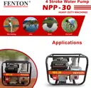 Fenton Krishi FTK-WP-30 Centrifugal Water Pump, 6.5 HP With 3 Inch Inlet And Outlet Heavy Duty Product - Image 2