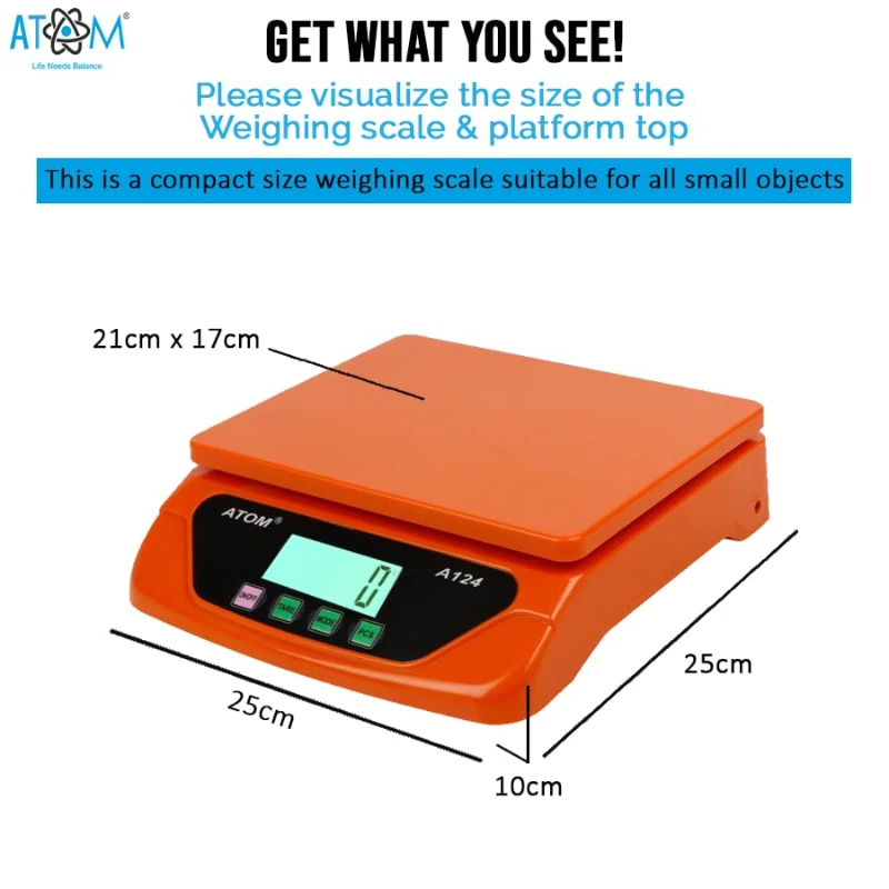 Radhe Agri Digital Weight Scale, Multipurpose Portable Electronic (1 GM To 30 KG) - Image 2