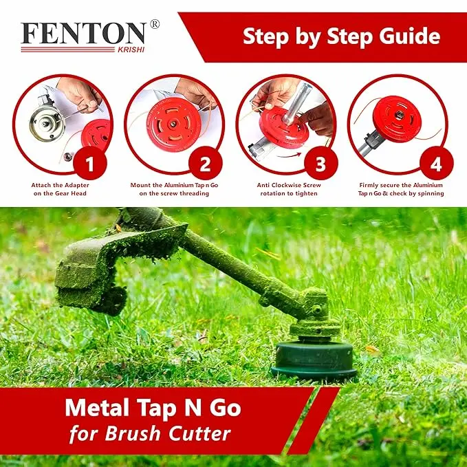 Fenton Krishi FKT-TP-A Aluminium Tap N Go For Brush Cutter Fuel Grass Trimmer - Image 3