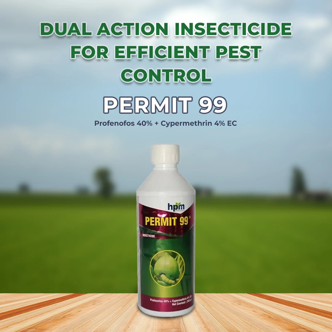 HPM Permit 99 Profenofos 40% + Cypermethrin 4% EC Insecticide, Effective For Sucking And Chewing Pests In Crops - Image 2