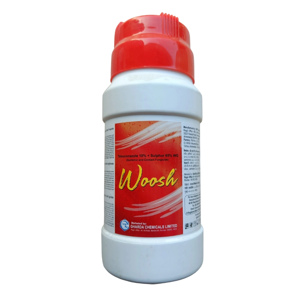 Gharda Woosh Tebuconazole 10% + Sulphur 65% WDG Fungicide, Effective Fungal Disease Control
