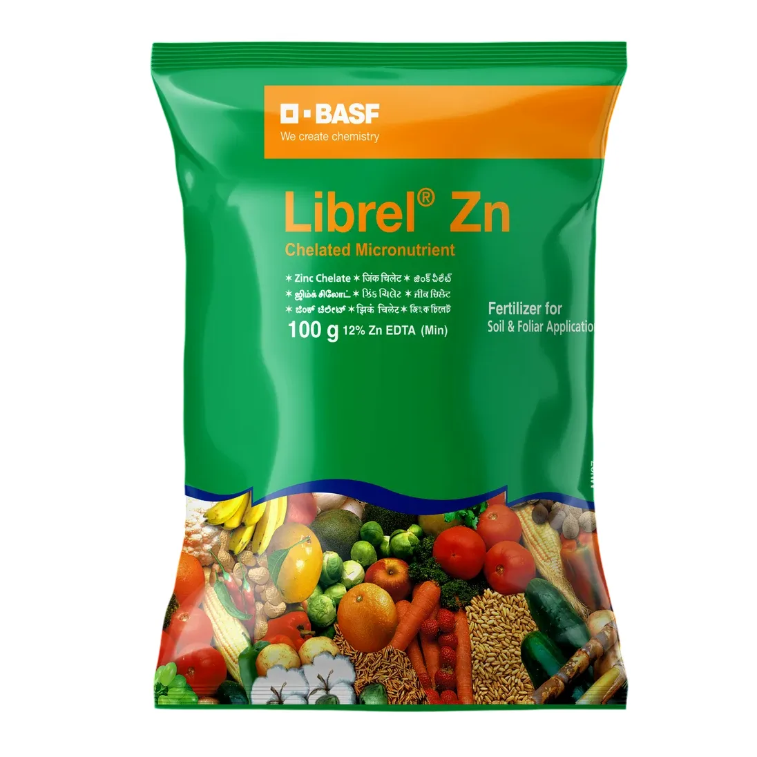 BASF Librel Zn Chelated Zinc Micronutrient Fertilizer, Effective For Crops Soil Application