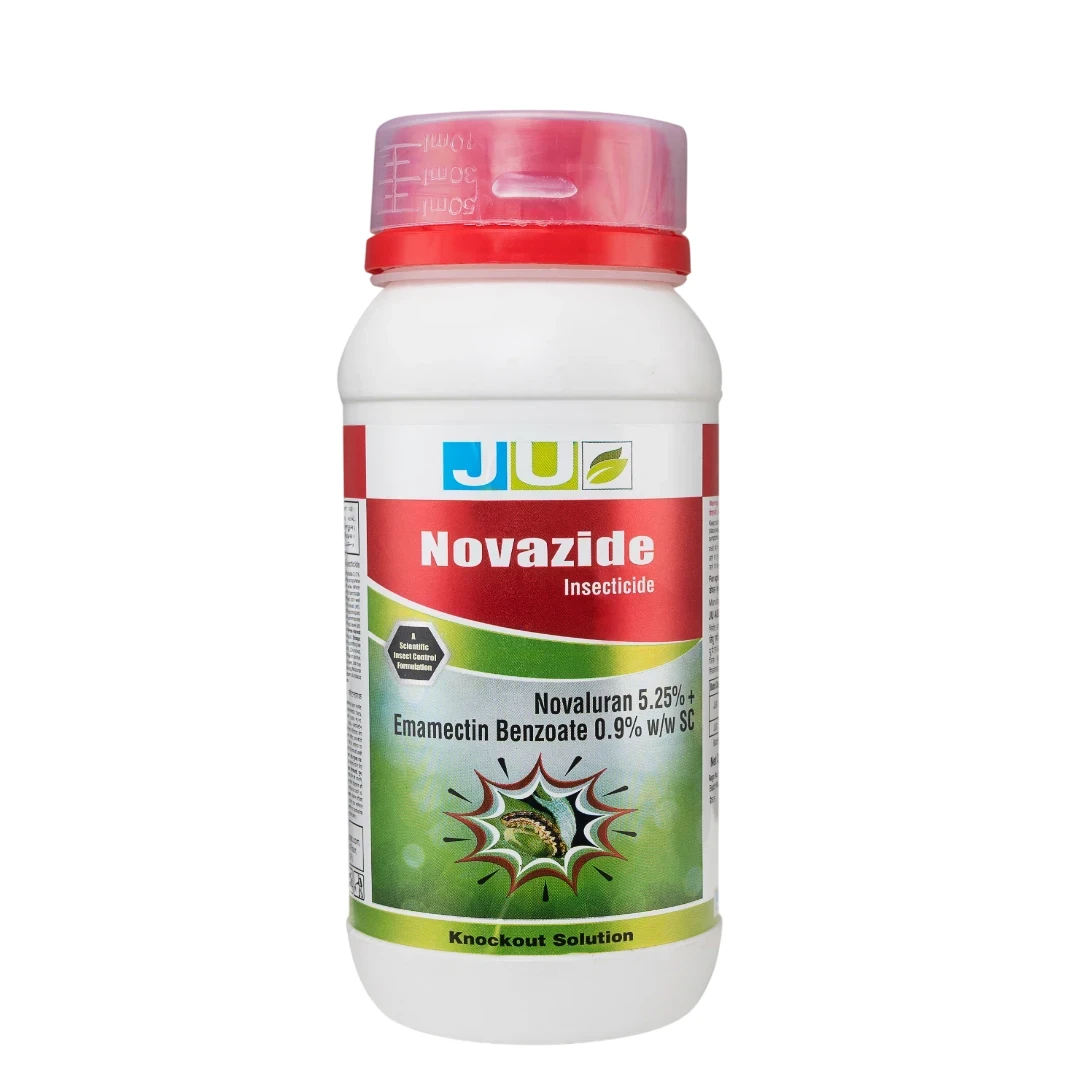 JU Novazide Novaluran 5.25% + Emamectin Benzoate 0.9% SC Insecticide, Control of Lepidopteran Pests