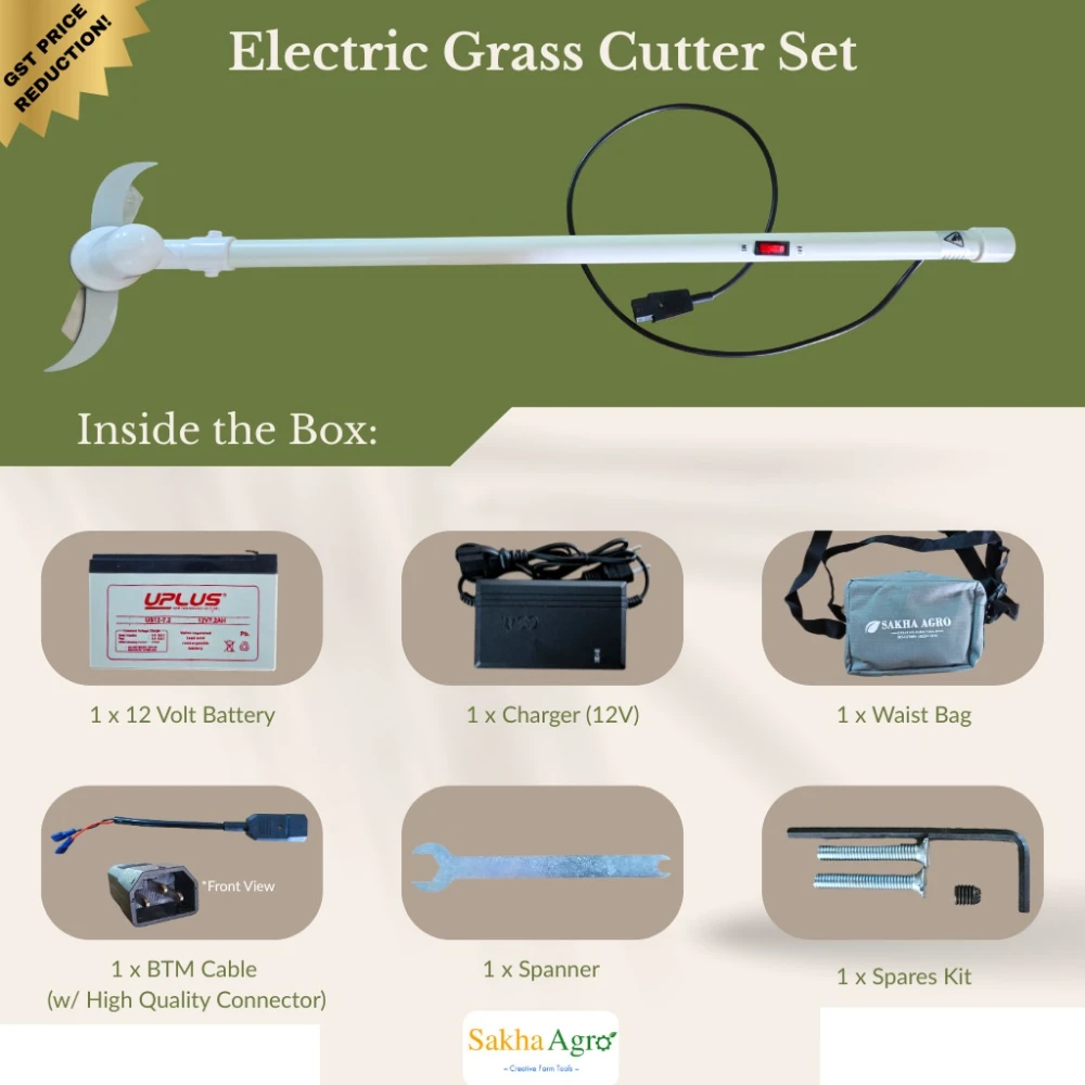 Portable Electric Grass Cutter Machine - 12v Brush Cutter - Image 5