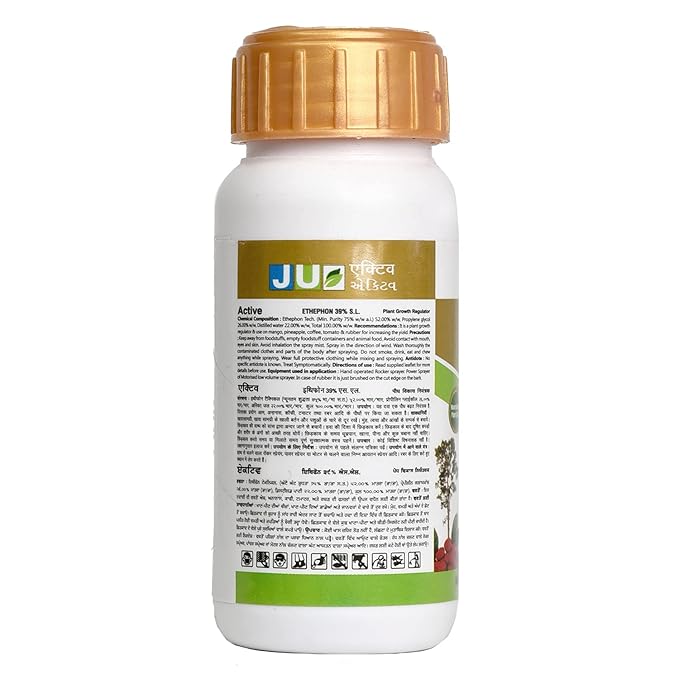 Ju Agro Active Ethephon 39% SL Plant Growth , Used For Breaking Alternate Bearing In Mango As Well As Ripening And Defoliation In Many Other Crops - Image 2