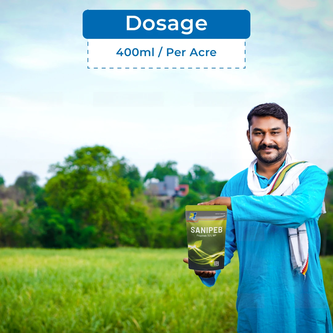 Pi SANIPEB Propineb 70% WP Preventive Fungicide, Control Fungal Disease of Downy Mildew, Early & Late Blight And Scab Etc - Image 5