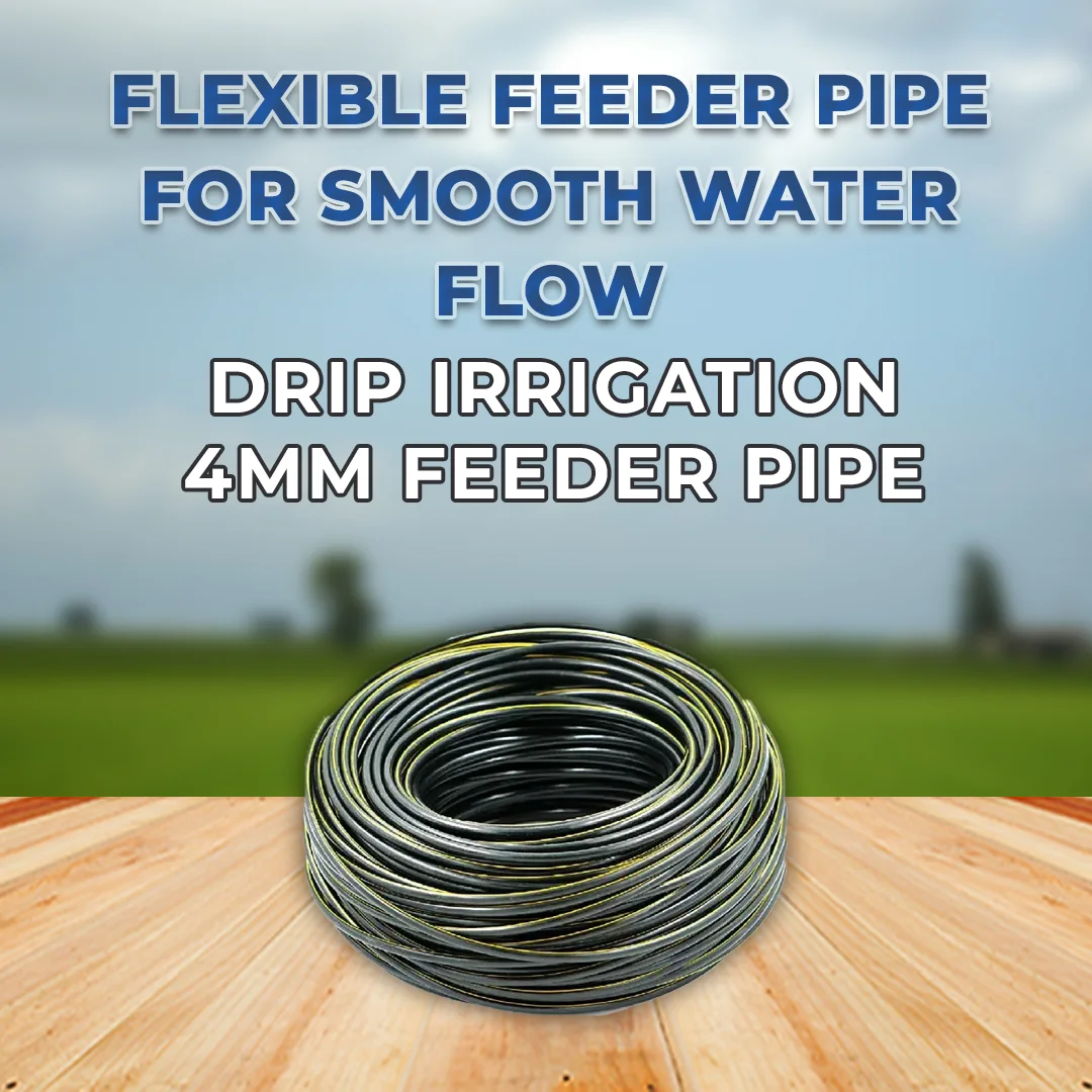 Drip Irrigation 4 MM Feeder Line Pipe 100 Meter With 4 MM Pin Connector 100 Pcs, Dummy Hole 10 Pcs, 4mm Punch Tool 1 Pc - Image 2