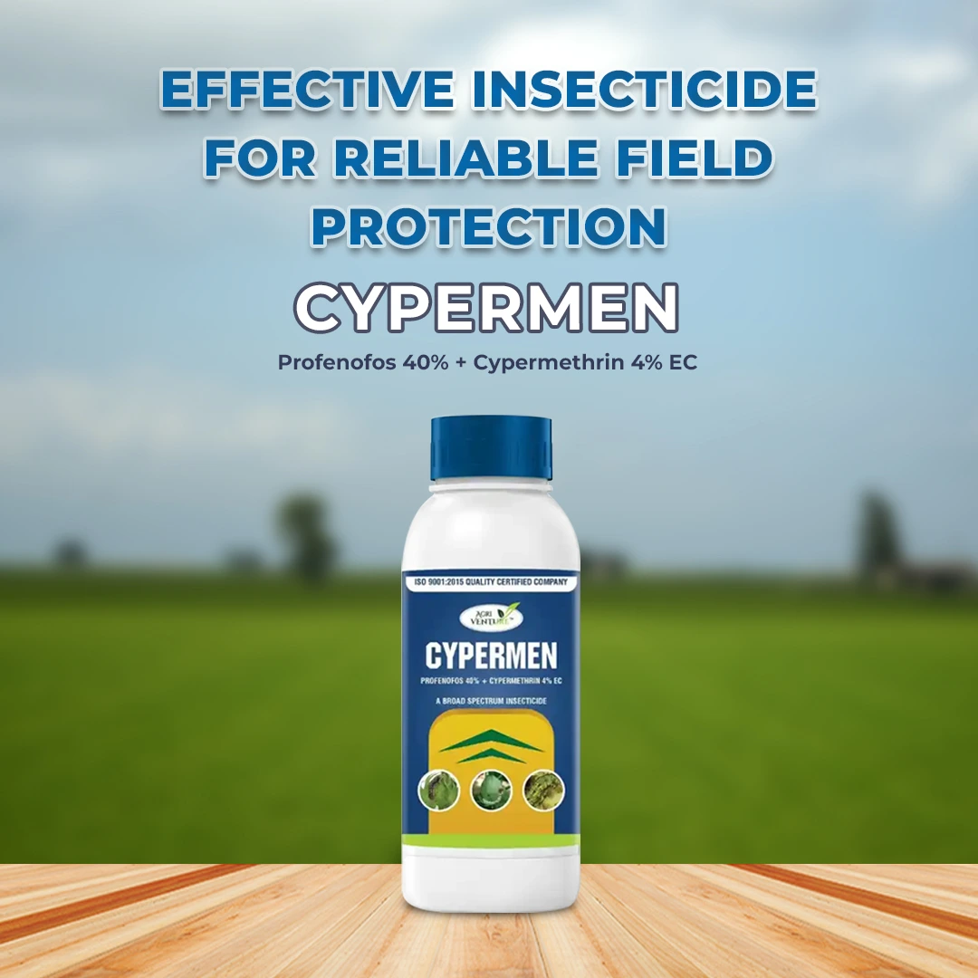 Agriventure CYPERMEN (Profenofos 40% + Cypermethrin 4% EC) Insecticides, Control Bollworm - Image 2