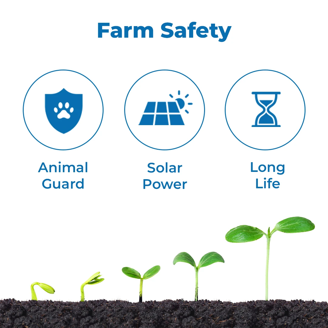 Kamal Agrotech Zhatka Machine Solar Fence Protector Kit, With Solar Panel, Battery, Siren, Insulator, 50 Acre Coverage - Image 3