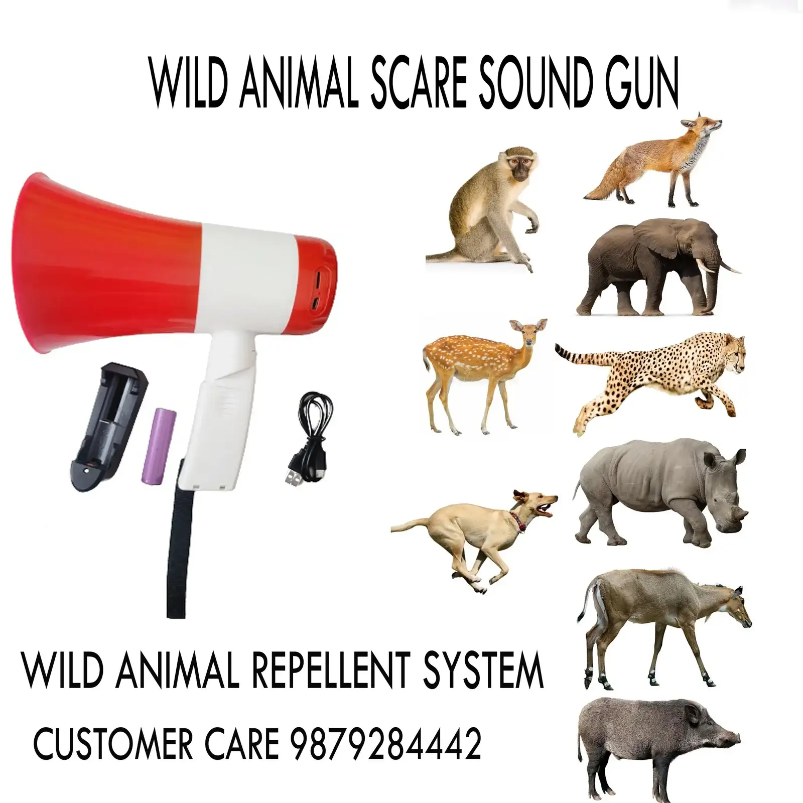 Shyam Wild Animal Scare Gun Repellent System For Farming Area With Very Loud & Noisy Sound - Image 2