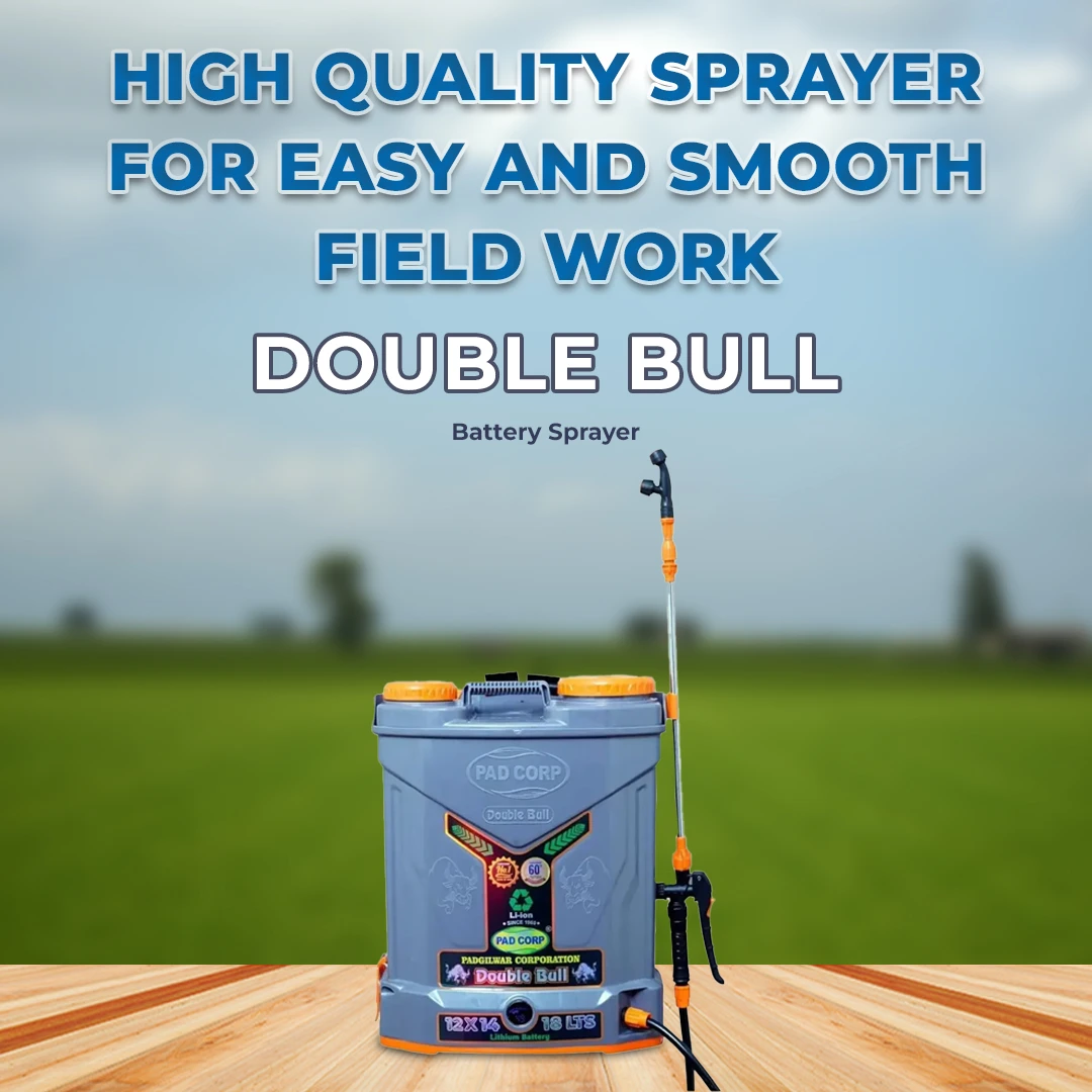 Pad Corp Lithium-Ion Double Bull 12 V X 14 Amp, Double Motor Sprayer, 18 Ltr Tank Capacity, 1.7 Ah Fast Charger, Free 9 Watt Led Bulb - Image 2