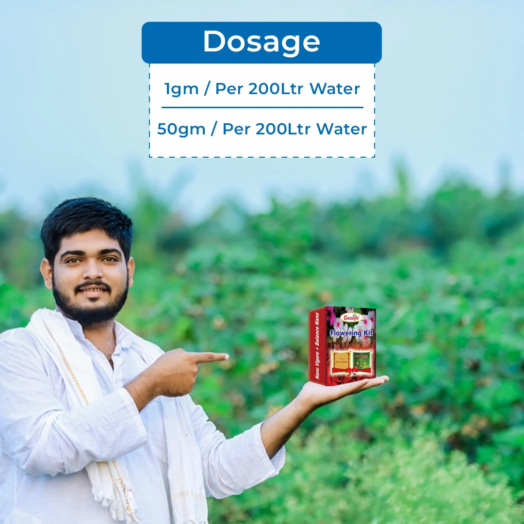 जियोलाइफ फ्लावरिंग किट 51 ग्राम (नैनो विगोर 1 ग्राम + बैलेंस नैनो 50 ग्राम): पोषक तत्वों और एंजाइम्स का अद्वितीय संयोजन - Image 5