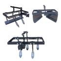 AJ Kisan Heavy Duty 3 In 1 Power Tiller Attachment Combo of Dol Maker, 5 Tyne Cultivator And Cultivator Leveler Attachment